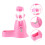 1Set Criceto Rosa Con 8
