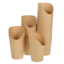 100 Pezzi Contenitori Per Fritte 12 Oz In