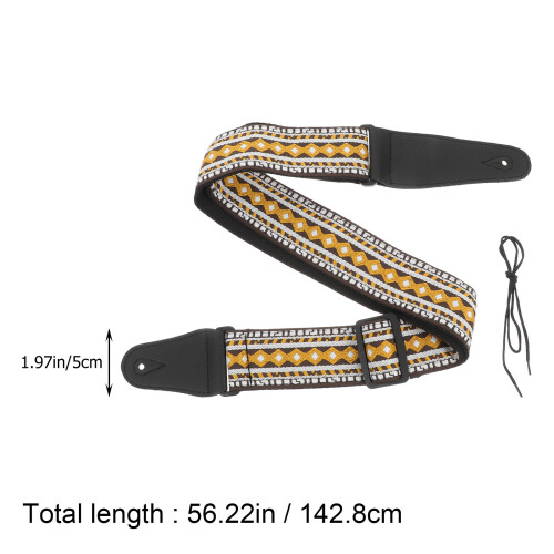 1Pc Supple Skin-Friendly Durable Guitar Shoulder Belt Multicolor 1