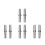 8Pcs Durable Scaffolding Coupling Pins Galvanized Silver Hardware 7