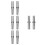 8Pcs Durable Scaffolding Coupling Pins Galvanized Silver Hardware 10