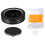 1Set Diffusore Aroma Auto Alluminio Nero Profumatore Aria Ricaricabile 10