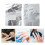 150Pièces Wraps En Aluminium Disques Imbibés Acétone 5
