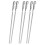 6Pz Spiedini Barbecue Resistenti Inossidabile 3