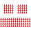 250Pcs Red Plastic Traffic Roadblock Cones Compact Sand Table Model 7