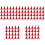 250Pcs Red Plastic Traffic Roadblock Cones Compact Sand Table Model 8
