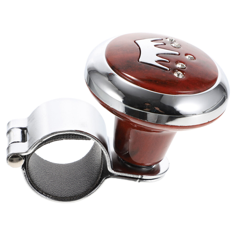 1Szt Srebrny Power Handle Do Kierownicy Samochodowej Abs-image