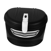 1 set of bicycle basket for front frame with lock stable helmet holder compatible with bikes sturdy storage basket and durable for outings