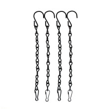 Corrente para cestos de decoração externa, correntes suspensas com ganchos ajustáveis, estrutura de ferro durável com acabamento resistente às