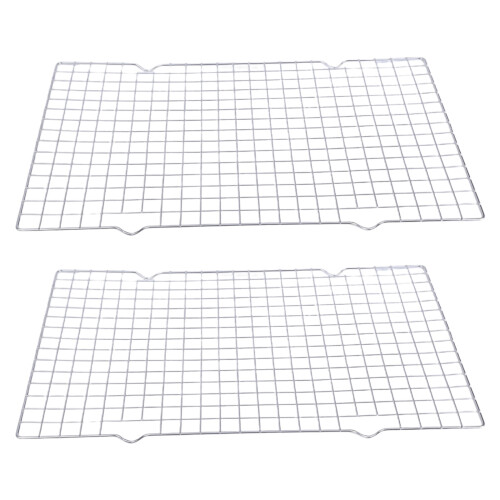 Pack of 2 Stainless Steel Cooling Rack Grills Baking Tool Stable