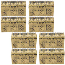 8Pcs Mini Vintage Pirate Treasure Chests Jewelry Storage Box