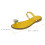 1Paio Casual Flat Gialli Gomma Suola Antiscivolo 7