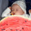 1Ensemble Linge De Lit Bébé Flanelle Rouge Motif Pastèque Bonnet 5