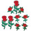 9Pz Patch Rosa in Stoffa Per Cucire E Decorare E 6