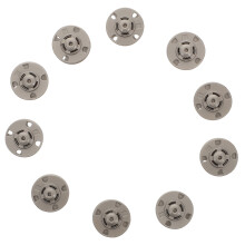 10Ud De Presión De Aleación Plata Para Manualidades DIY