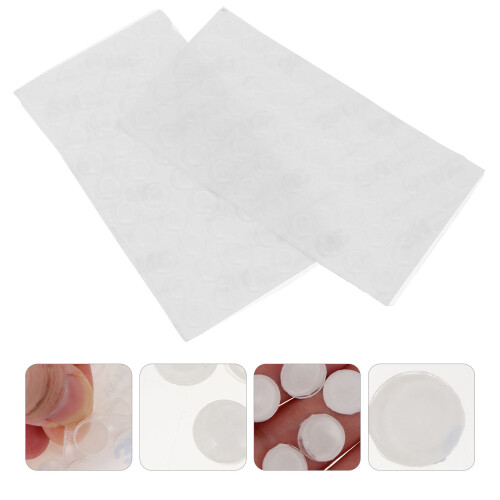 1Set Silicone Ammortizzatori Antiscivolo Per Porta Bianco 2