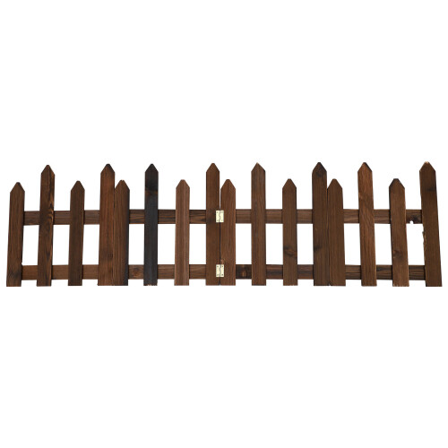 1Set Holzzaun Gartenzaun Robust Outdoor
