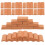 1 Set Miniature Roof Tiles Bricks Decor Clay Brick Models 3