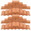 1 Set Miniature Roof Tiles Bricks Decor Clay Brick Models 6