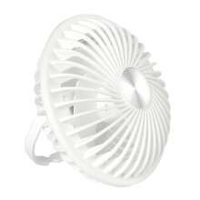 Desktop Electric Fan USB Charging Desk Fan 3 Speed Hanging Desk Fan White