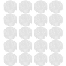 20Pcs Clear Plastic Outlet Plug Covers Child Safety Home Baby Proof