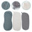 3Ud Pañuelos Para Bebé Con Absorción De Bambú Y Colores 5