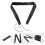 1Pc Adjustable Black Cotton Guitar Shoulder Belt Durable 9