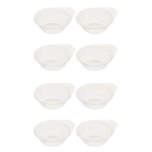 8Szt Mini Białe Plastikowe Miski Na Zupę I Ryż