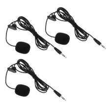 3Szt Praktyczny Clip Microphone Lavalier Do Komputera I Telefonu
