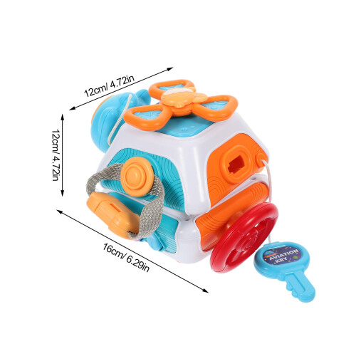 Cube Éducatif Sensoriel Pour Tout-Petits Table D'Activités 2