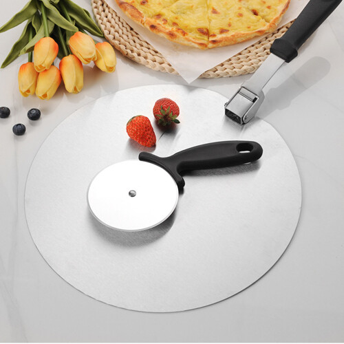 1Conjunto E Para Pizza Aço Inoxidável Preto Para Casa 2