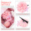 1Conjunto Presilhas Flor Simulada Rosa Duráveis Para Femininos 8