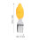 1Set Baby Feeding Spoon Fork Orange Silicone Stainless Steel Tableware 2
