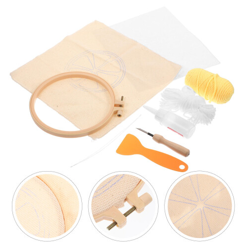 1Conjunto Kit De Para DIY Com Agulha Punch Needle 2