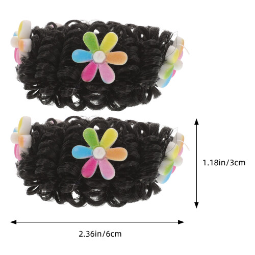 1Par Peruca Infantil Coque Cartoon Ideal Para Decoração 2