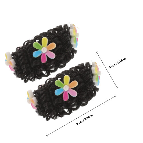 1Par Peruca Infantil Coque Cartoon Ideal Para Decoração 1