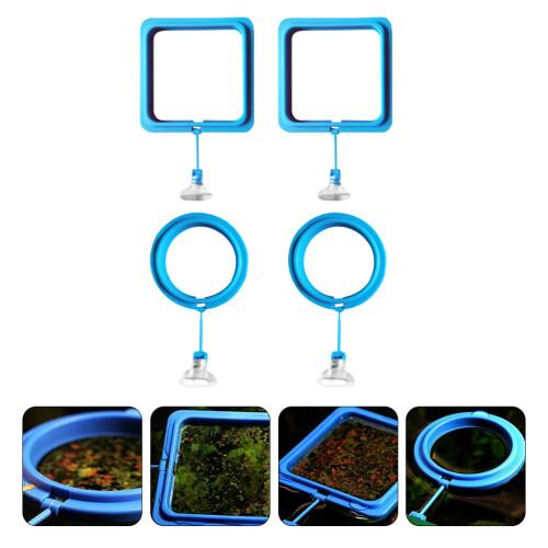 4Pièces Accessoires D'aquarium De Nourrissage Flottant 2