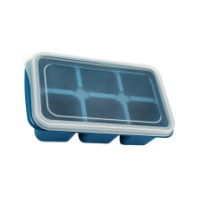 Elegant Ice Cubes Tray Family Ice Molds-Hard bottom dark blu