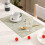 Faux Leather Placemats And Coasters Table Mat For A-Orange 7
