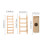 1Conjunto Casa De Hamster Natural Com Para Atividades 3