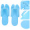 10Pares Sandálias Pedicure Eva . Para 5