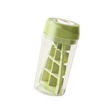 8 Compartments Food Grade Ice Cubes Tray Outdoor Beverage-Green