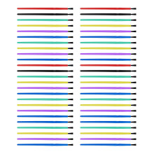 50 stuks kleine penselen set nylon haar-12,5 cm kleurenmix