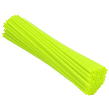 72Szt Plastikowe Nakładki Szprychy Żółte Ochronne Pokrywy Rower