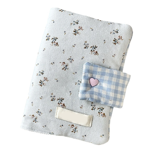 Carnet à imprimé floral, carnet esthétique, bloc-notes-Bleu