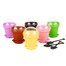 50Conjuntos Vasos Plásticos Cupcake Para Plantas Decorativas Coloridos