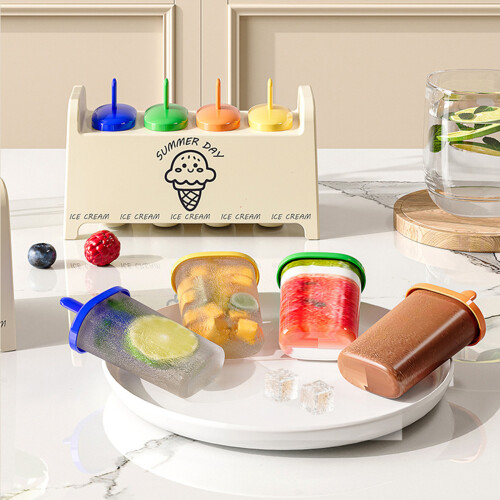 4 Different Color Ice Cream Molds Easy To Clean And Use 1