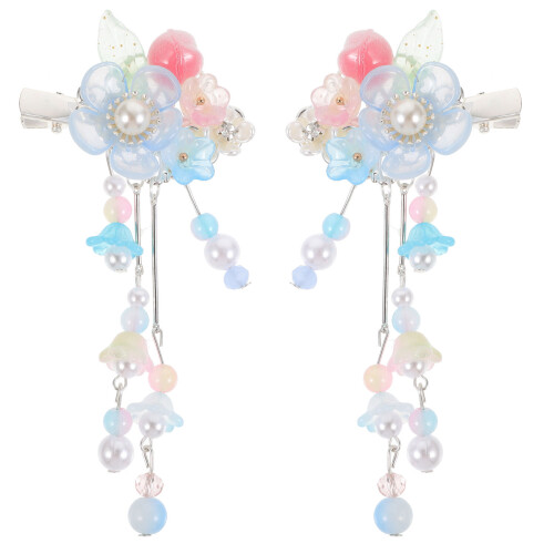 1Par De Floral Resina Para Mulheres 1