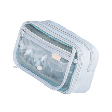 Pen Pouch Clear Pencil Case Simple Pencil Case Pen Bag-Blue