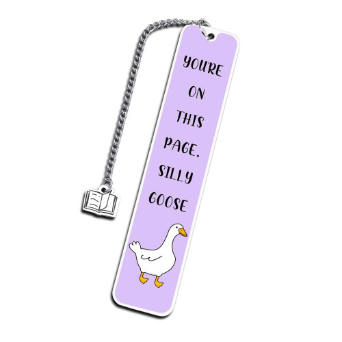 Creative Bookmarks Silly Gooses Page Markers Reading-Purple